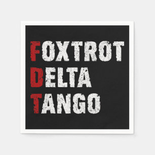 Servilleta De Papel Foxtrot Delta Tango