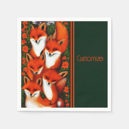 Servilleta De Papel Foxy Fun Green