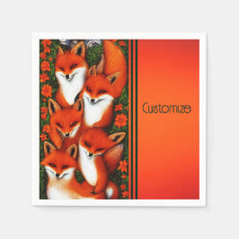 Servilleta De Papel Foxy Fun Naranja