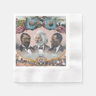 Servilleta De Papel Fr3d3rick Bailey Douglass con negro abolicionista