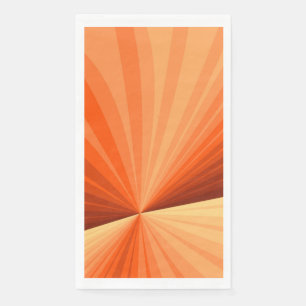 Servilleta De Papel Fractal gráfico de vainilla roja, Naranja abstract
