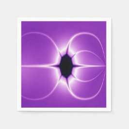 Servilleta De Papel Fractal morado y blanco