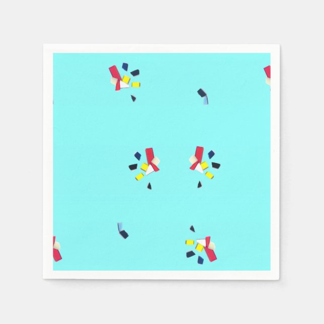 Servilleta De Papel "Fragmentos" Cocktail Napkin (Anverso)