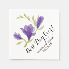 Servilleta De Papel Fragrante Freesia Petals | El mejor día de la hist