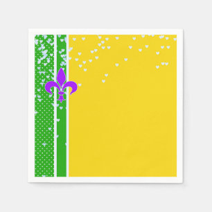 Servilleta De Papel Francés New Orleans de la flor de lis del fiesta