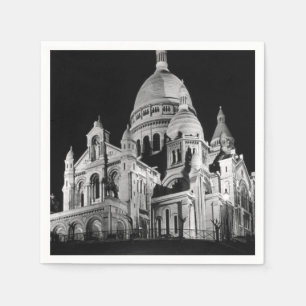Servilleta De Papel Francia Antigua París Basílica Sacre Coeur