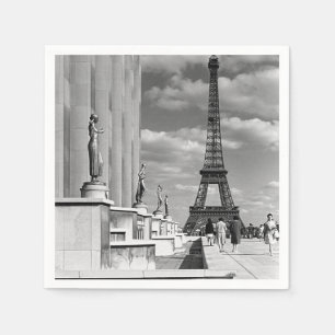 Servilleta De Papel Francia vintage París torre Eiffel