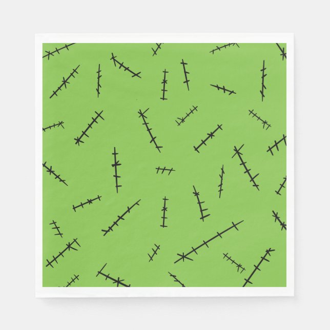 Servilleta De Papel Frankenstein Stitches (Anverso)