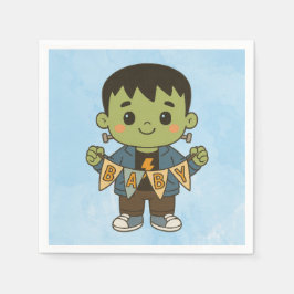 Servilleta De Papel Frankie Baby Shower Napkins – Cute Monster-Themed 