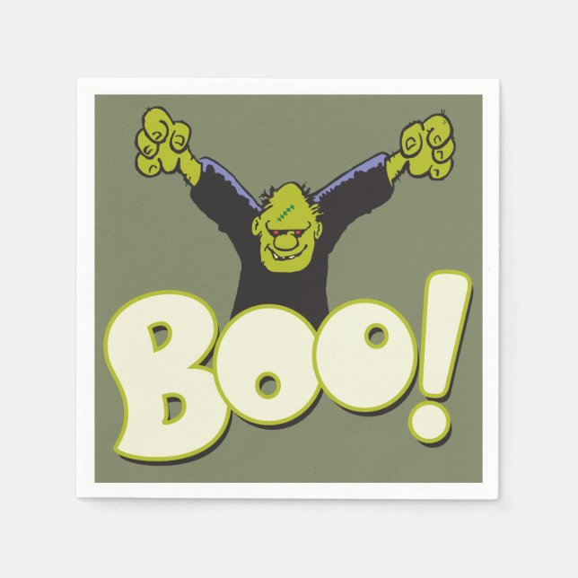 Servilleta De Papel Frankie Superhero - Frankenstein Monster Halloween (Anverso)