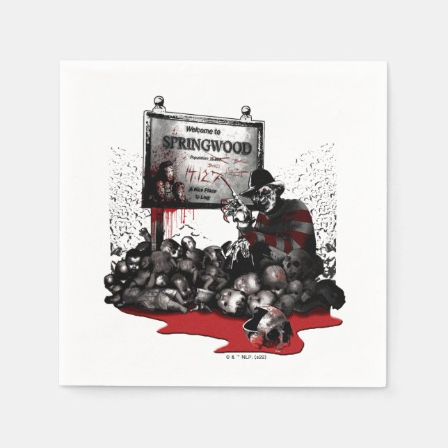 Servilleta De Papel Freddy vs. Jason | Welcome to Springwood (Anverso)