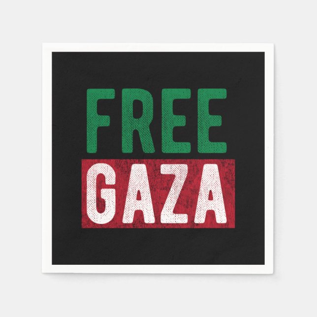 Servilleta De Papel Free Gaza Palestine (Anverso)