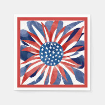 🌼 Freedom Flower Cocktail Napkins (Paquete de 50)