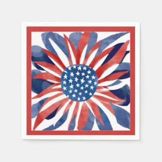 Servilleta De Papel 🌼 Freedom Flower Cocktail Napkins (Paquete de 50)