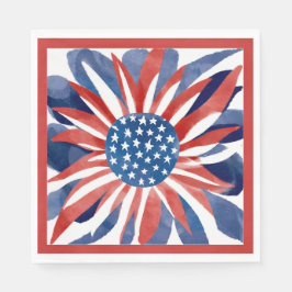 Servilleta De Papel 🌼 Freedom Flower Luncheon Paper Napkins