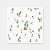 Freeride Snowboarder Ilustracion Snowboarding