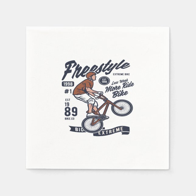 Servilleta De Papel Freestyle Bike (Anverso)