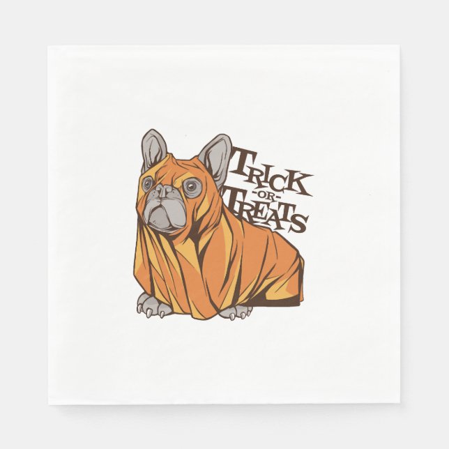 Servilleta De Papel fregonas de Halloween (Anverso)