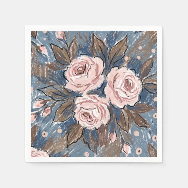 Servilleta De Papel French Country Rose (Anverso)
