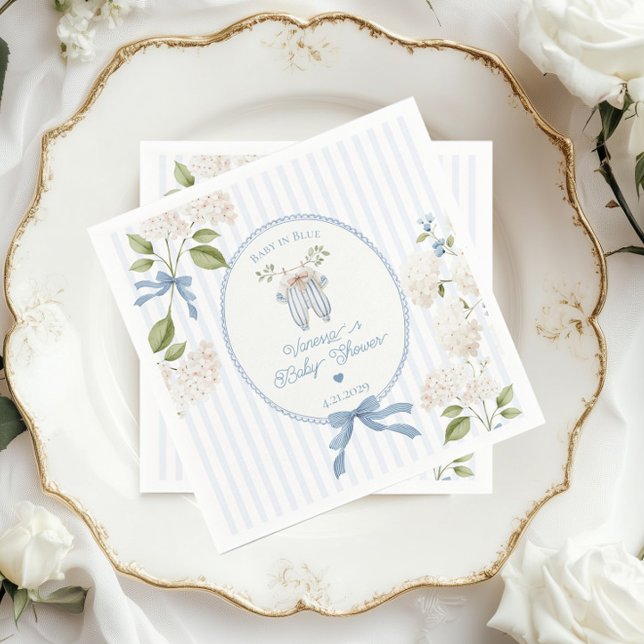 Servilleta De Papel French Nursery Baby Shower Coquette Clothesline  (Subido por el creador)