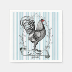 Servilleta De Papel French Rooster Le Poulet