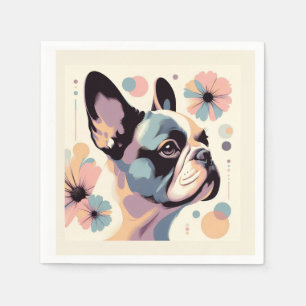 Servilleta De Papel Frenchie Floral Vibes