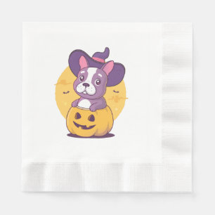 Servilleta De Papel Frenchie Halloween