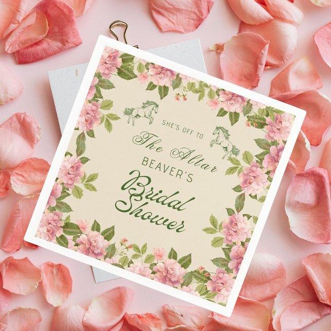 Servilleta De Papel Frente al altar Derby Floral Bridal Shower (Subido por el creador)