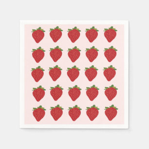 Servilleta De Papel Fresa Berry Cumpleaños Dulce Fiesta Fresas