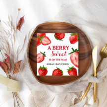 Fresa Berry Dulce Bebé ducha En camino