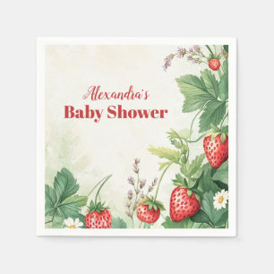 Servilleta De Papel Fresa Berry Sweet Baby Shower