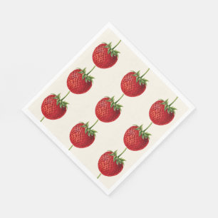 Servilleta De Papel Fresa de época