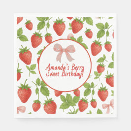 Servilleta De Papel Fresa dulce niños cumpleaños Papel Fiesta de cumpl