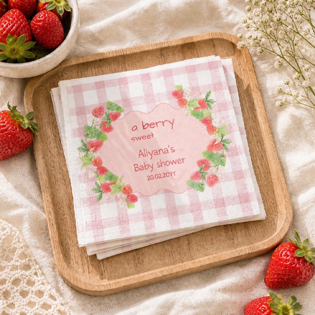 Servilleta De Papel Fresa floral linda Conquette berry (Subido por el creador)