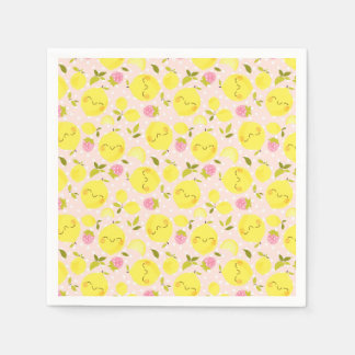 Servilleta De Papel Fresa Lemon Pink
