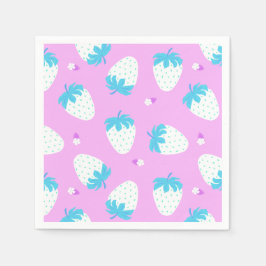 Servilleta De Papel Fresa Pastel Rosa