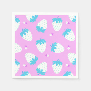 Servilleta De Papel Fresa Pastel Rosa
