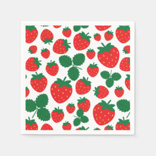 Servilleta De Papel Fresas