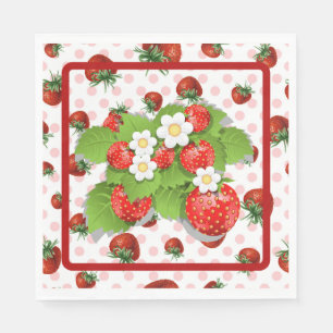 Servilleta De Papel Fresas