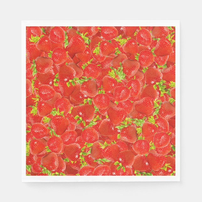 Servilleta De Papel Fresas (Anverso)
