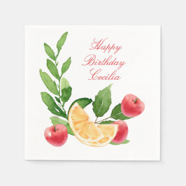 Servilleta De Papel Fresas de color de agua y pañuelos de papel para N