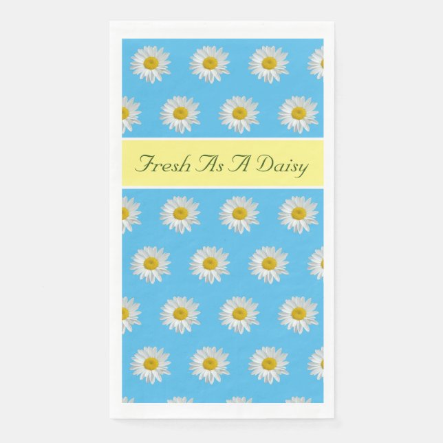 Servilleta De Papel Fresco Como Daisy (Anverso)