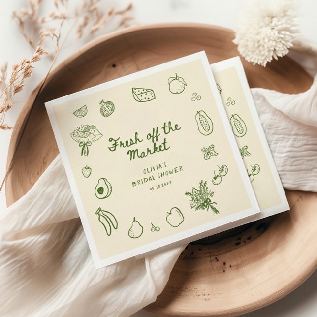 Servilleta De Papel Fresco De La Mano Verde Del Mercado (Subido por el creador)