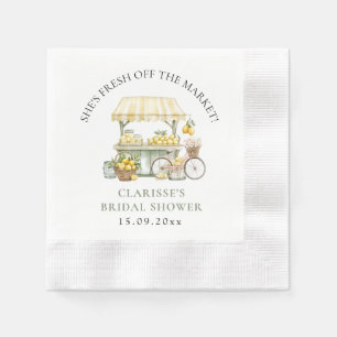 Servilleta De Papel Fresco Del Mercado Citrus De Verano Ducha Bridal