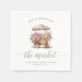 Servilleta De Papel Fresco del mercado Floral Bridal Shower