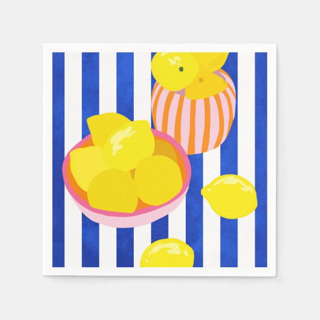 Servilleta De Papel Frescor de limón (Anverso)