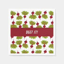 Servilleta De Papel Fresh Beet Collection White
