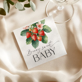 Servilleta De Papel Fresh Market Strawberry Berry Sweet Baby Shower