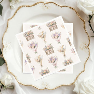 Servilleta De Papel Fresh Off the Market Bouquet Bridal Shower