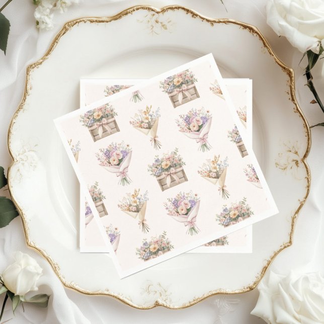 Servilleta De Papel Fresh Off the Market Bouquet Bridal Shower (Subido por el creador)